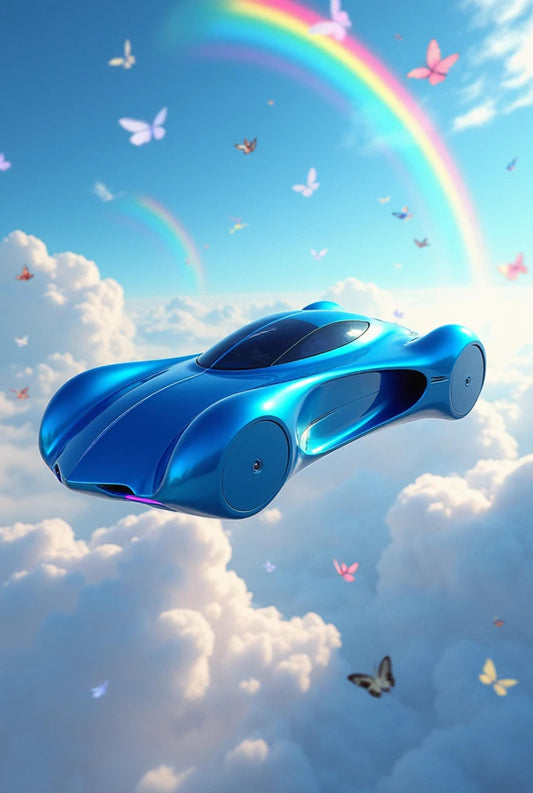 Skyline Drift: Colors of the Horizon - Metal Poster