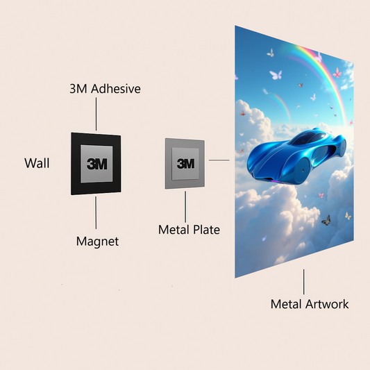 Skyline Drift: Colors of the Horizon - Metal Poster