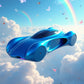 Skyline Drift: Colors of the Horizon - Metal Poster