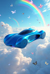 Skyline Drift: Colors of the Horizon - Metal Poster
