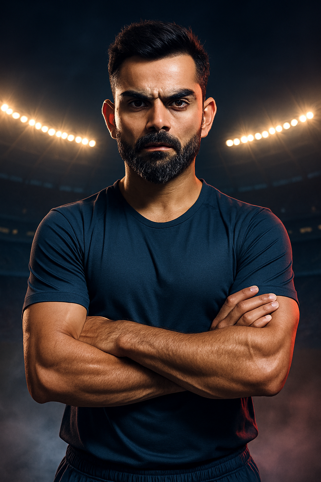 Crimson-Steel Presence: The Dominant Aura of Virat Kohli