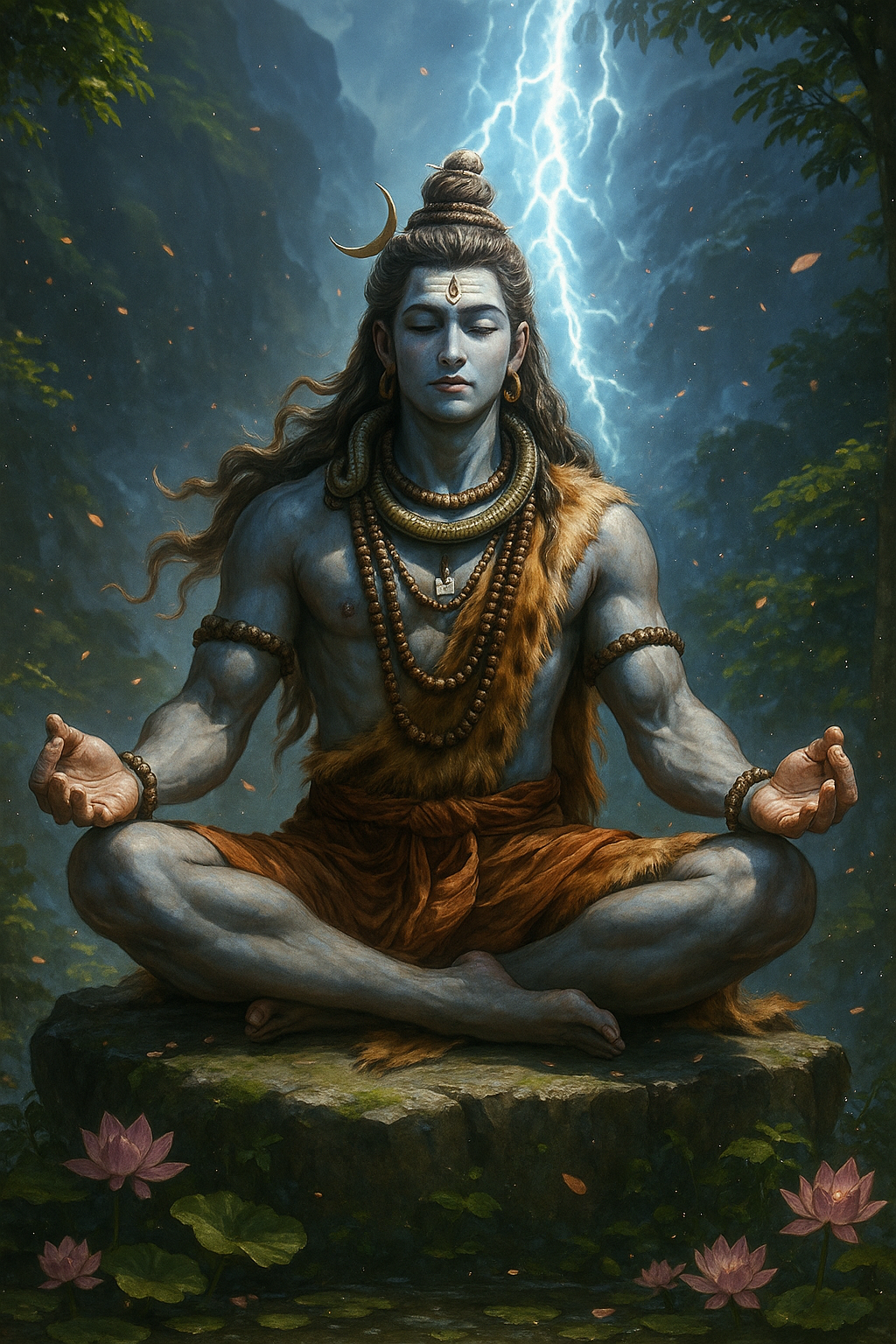 Shiva the Supreme Yogi – Metallic Wall Art