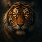 Embers of Majesty: The Amber-Eyed Tiger