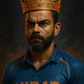 Ascend into the Majesty and Dominance of Royal Blaze Sovereign: The Crowned Fury of Virat Kohli.