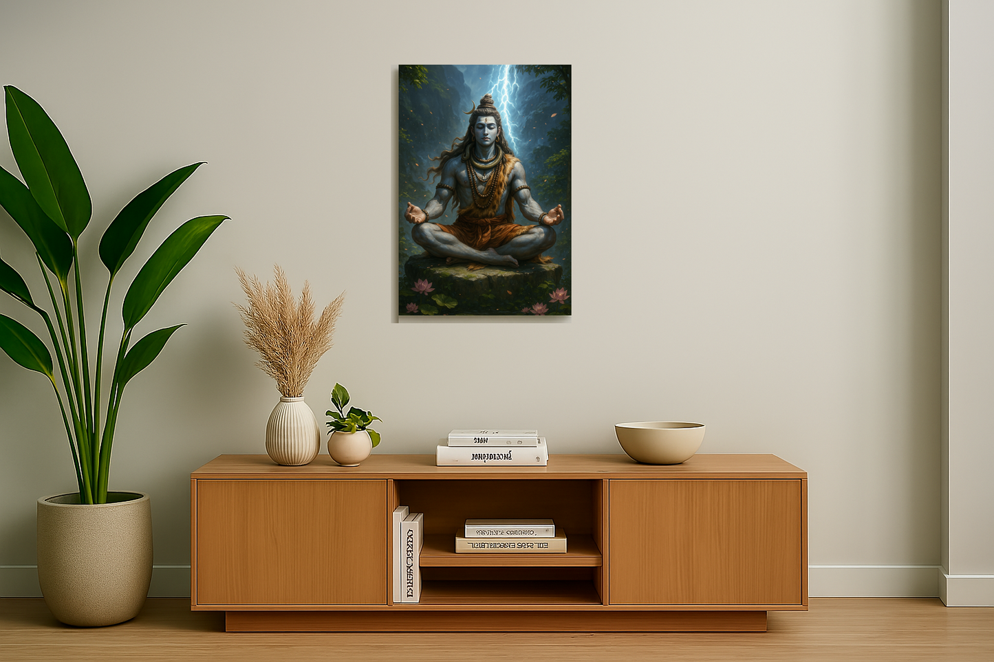 Shiva the Supreme Yogi – Metallic Wall Art