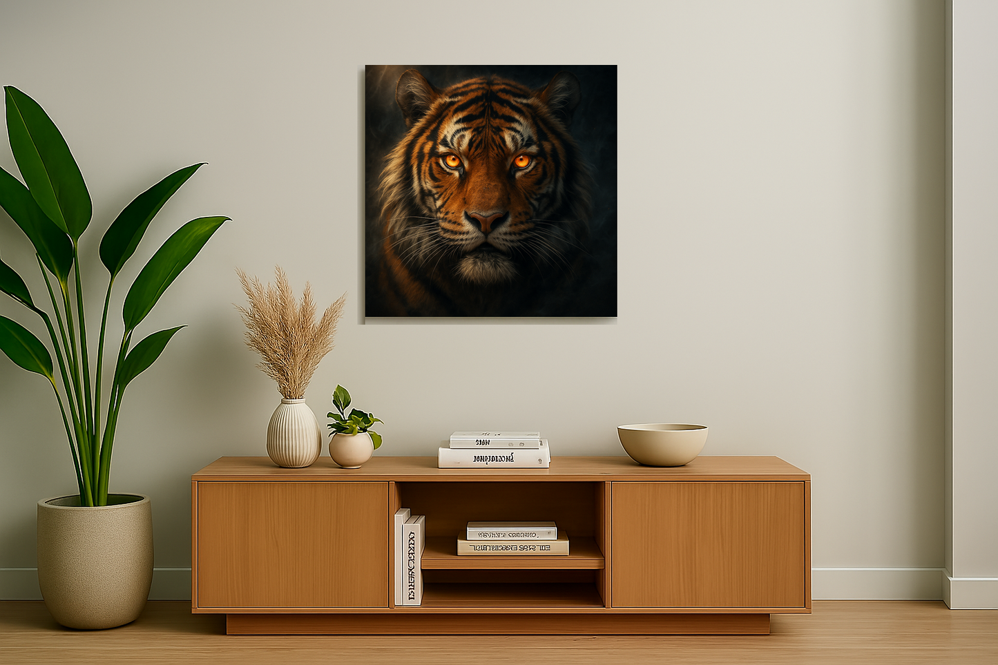 Embers of Majesty: The Amber-Eyed Tiger