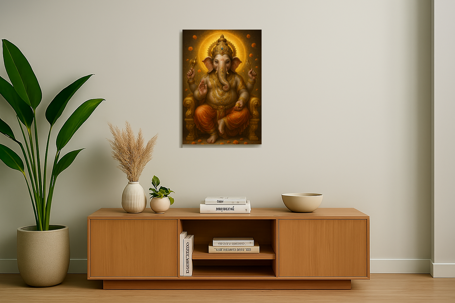 Golden Radiance: The Divine Grace of Lord Ganesha