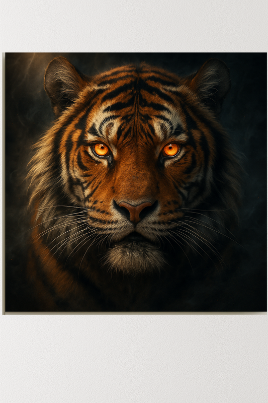 Embers of Majesty: The Amber-Eyed Tiger