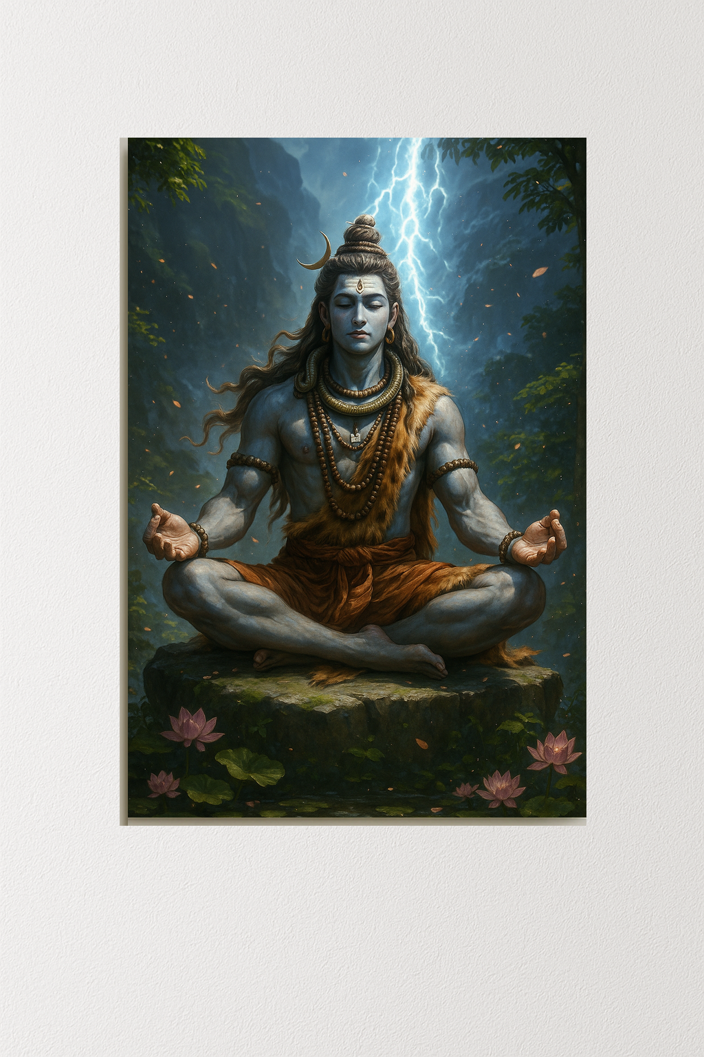 Shiva the Supreme Yogi – Metallic Wall Art