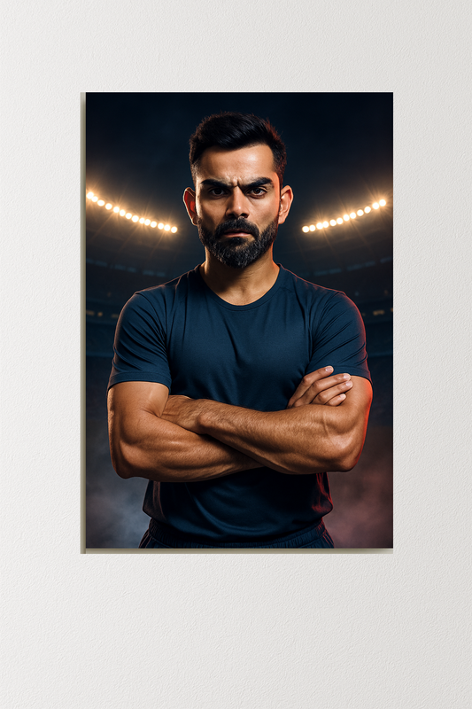 Crimson-Steel Presence: The Dominant Aura of Virat Kohli